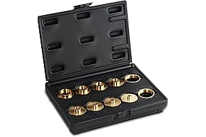 DCT Brass Router Template Guide Set - Precision Bushing Kit for Porter-Cable Routers