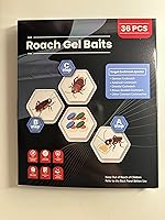 Vista 2 de Paquete de 32 estaciones de cebo de gel para cucarachas en interiores, potente mata cucarachas en interiores para infestación de cucarachas, cebo