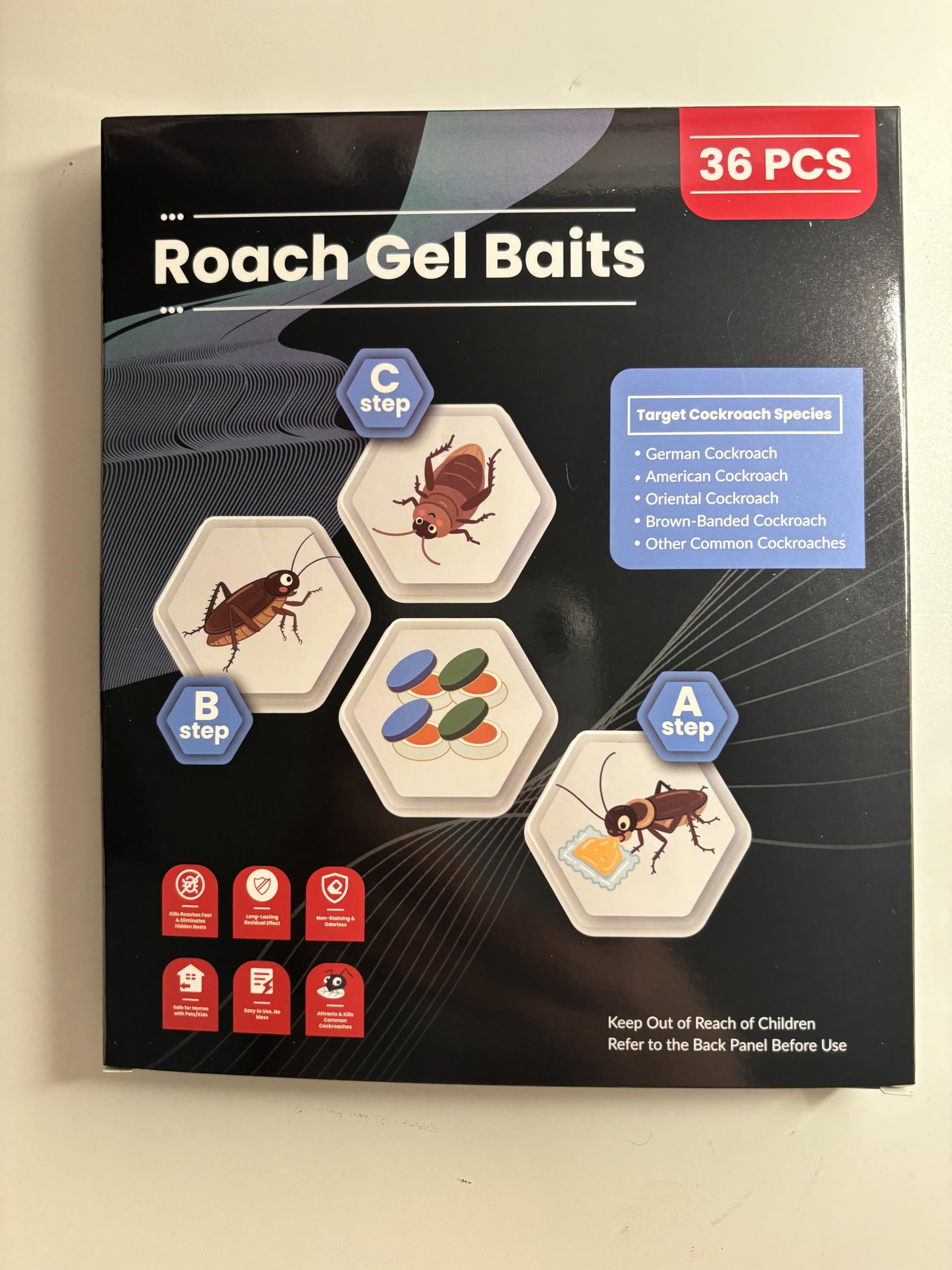 Amazon.com : 32 Pack Roach Killer Indoor Infestation Roaches Gel