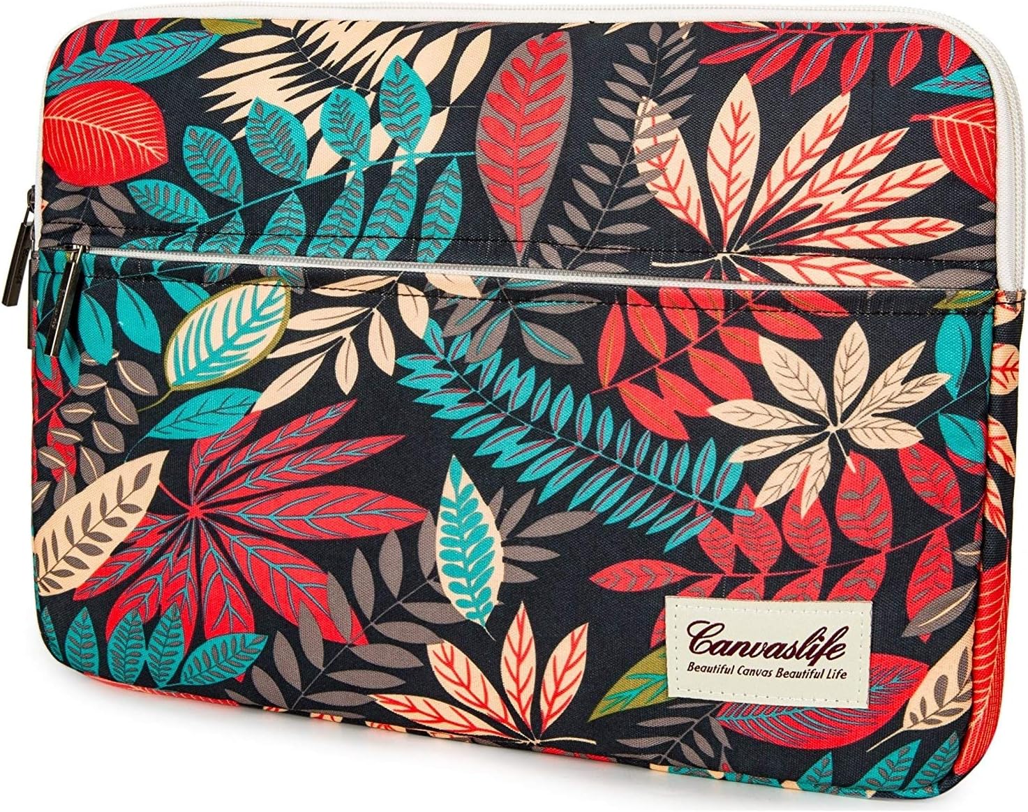 Canvaslife Colorful Leaves Laptop Sleeve 13 Inch MacBook Air 13 Case MacBook Pro 13 Sleeve and 13.3 Inch Laptop Bag