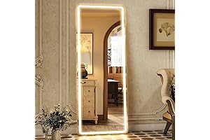 GLSLAND 64" x 21" LED Full Length Mirror