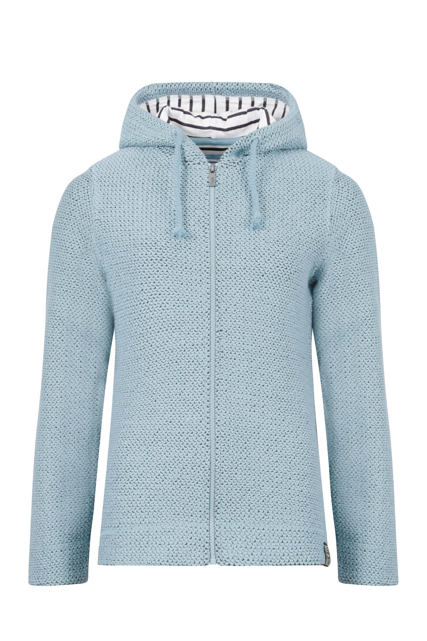 Weird Fish Women's Powder Blue Chicoa Full Zip Macaroni Hoodie Size 16. (Jumper/Sweater/Fleece)