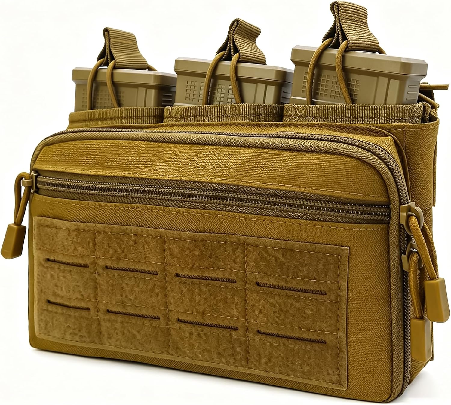 Tactical Mag Admin Pouch Molle Mag Pouch, Open Top Single/Double/Triple Magazine Pouch Holder Carrier for M4 M16 AK AR Glock M1911 92F 9mm Molle Utility Tool Pouch Medical EMT Organizer