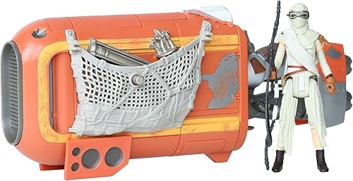 Star Wars el Despetar de la Fuerza vehículo de Rey, deslizador (Jakku), 3.75 pulgadas.