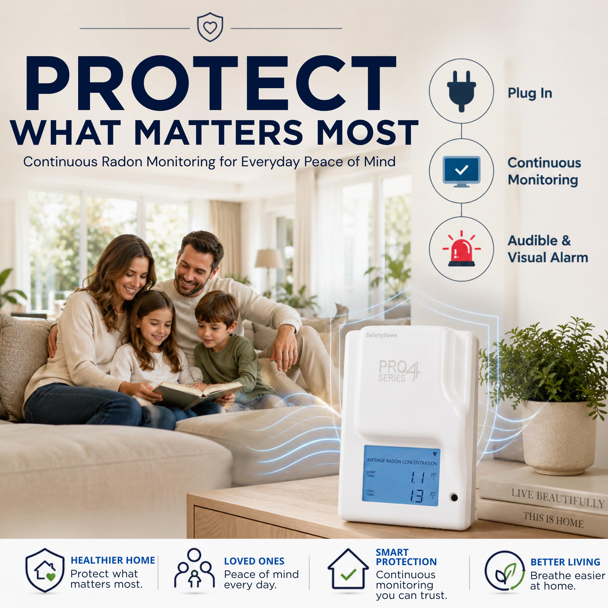 Radon Detector - Protect Your Home with SafetySiren -8