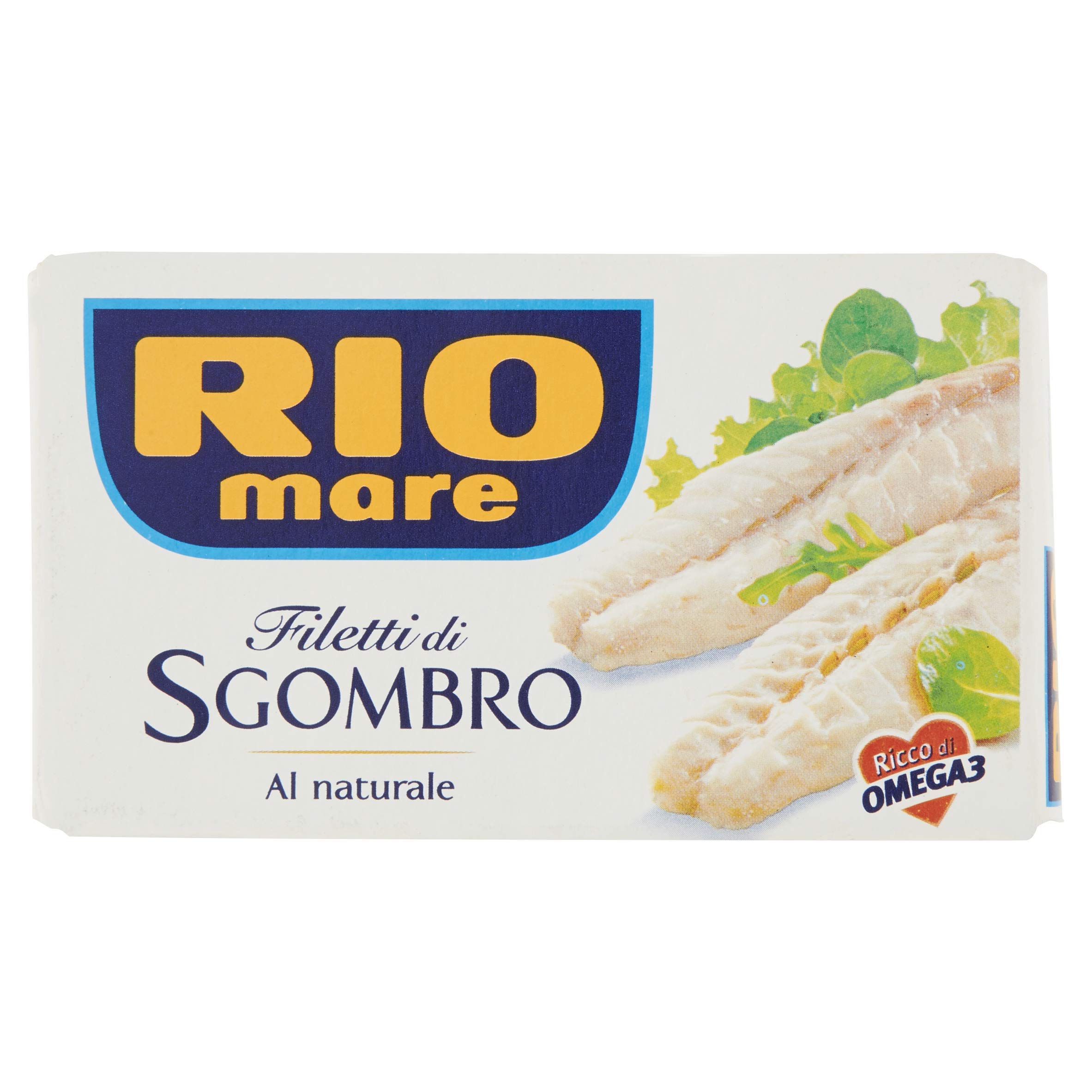 Rio Mare Filetti di Sgombro, al Naturale, Ricchi di Omega 3, 10 Lattine da 125 g