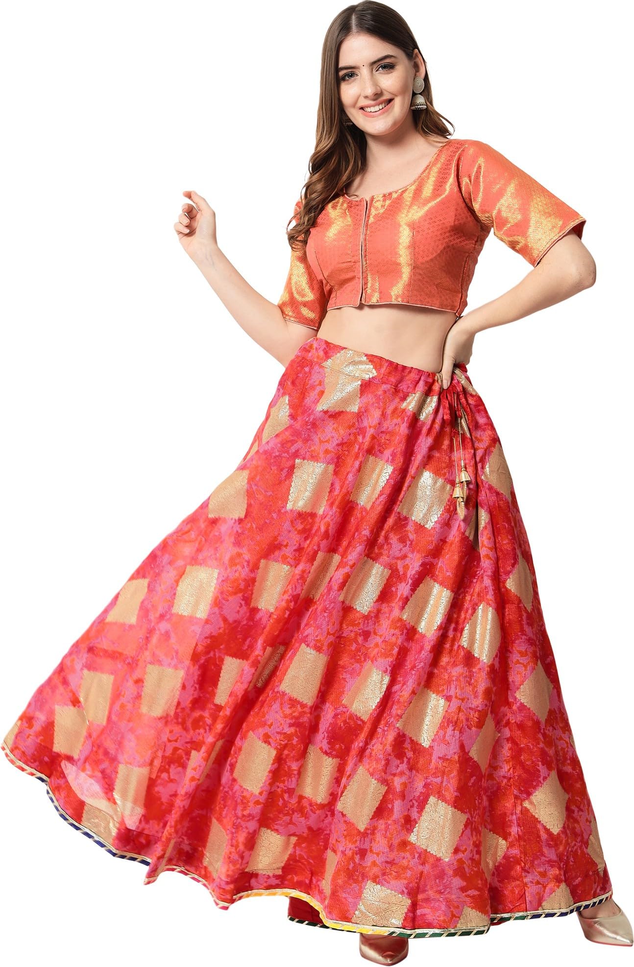 Kate PrettyWomen Printed Flared Skirts for Women