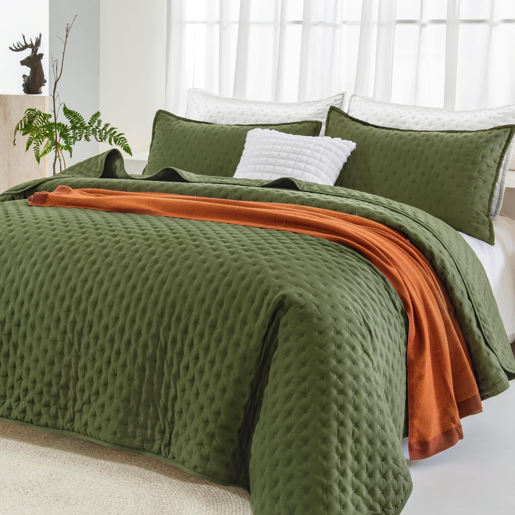 Andency Green Quilt Bedding Set