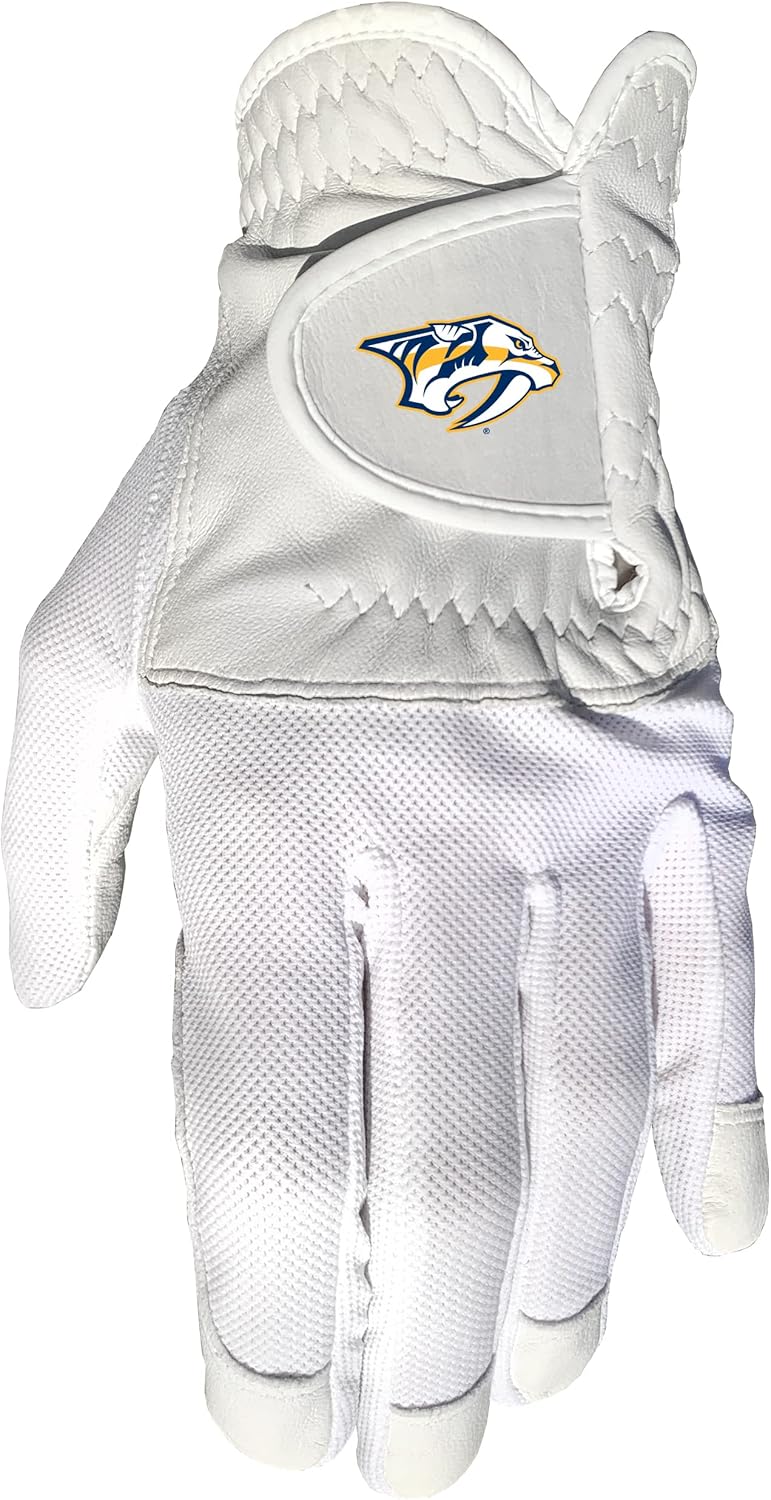 Team Golf NHL Nashville Predators Cool Mesh with Cabretta Leather - One Size - Mens Left Team Golf NHL Cool Mesh with Cabretta Leather - One Size - Mens Left