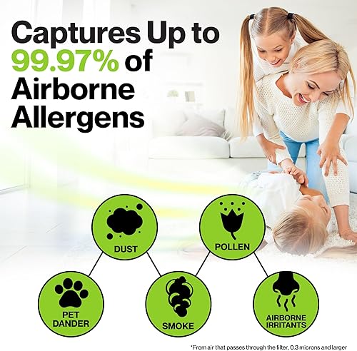 Miniatura 2 de Durabasics Filtro de repuesto para purificador de aire para filtro Levoit LV-PUR131, LV-PUR131S y LV-PUR131-RF | 2 filtros HEPA y 2 prefiltros de