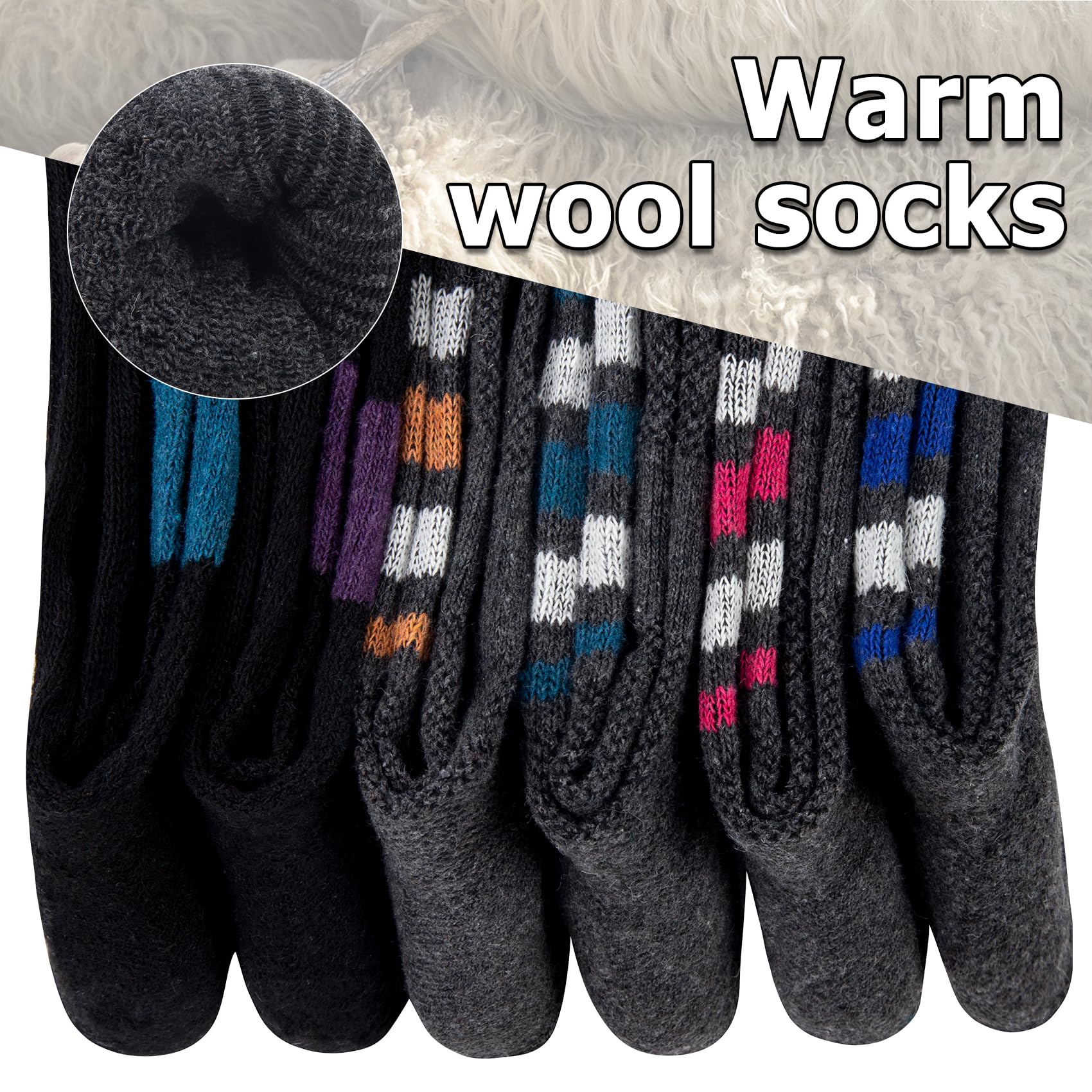 6 Paia Calze Termiche, calze termiche donna invernali,Calze Termiche Donna,Casa Natale Capodanno regali donna