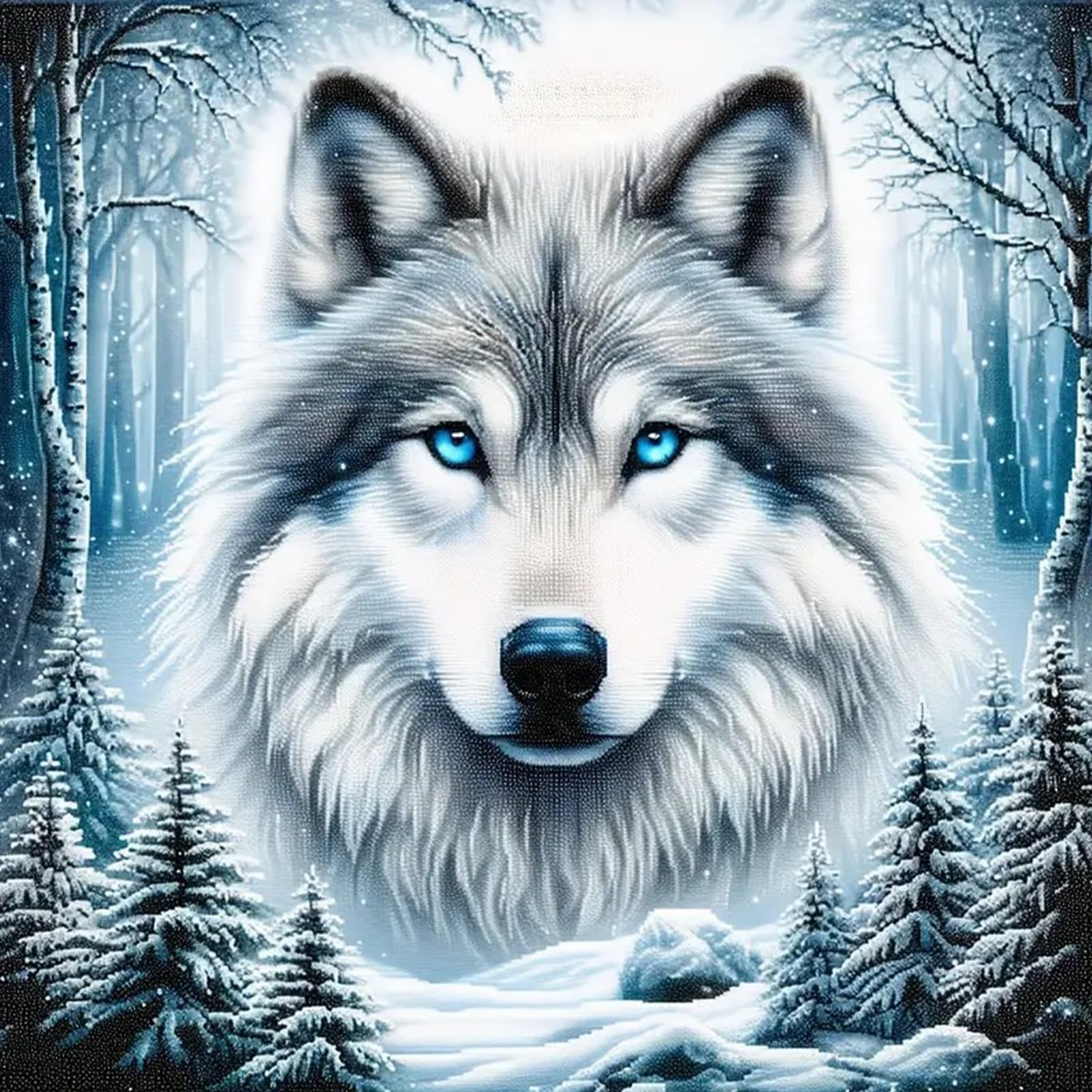 NEWENMO White Wolf Diamond Painting Kits for Adults,5D DIY Forests Diamond Art Kits Full Round Drill Animal Diamond Dots Perfect for Beginner,Hobbies And Home Wall Decor 30&times;30 cm : Amazon.ca: Home
