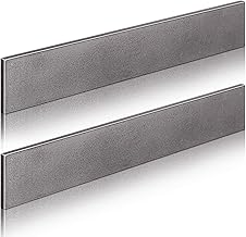 Hicarer 2 Pcs 2 x 1/4 x 12 Inch Steel Flat Bar Metal Stock Hot Rolled Steel Plate Solid Plain Metal Flat Bar Stock
