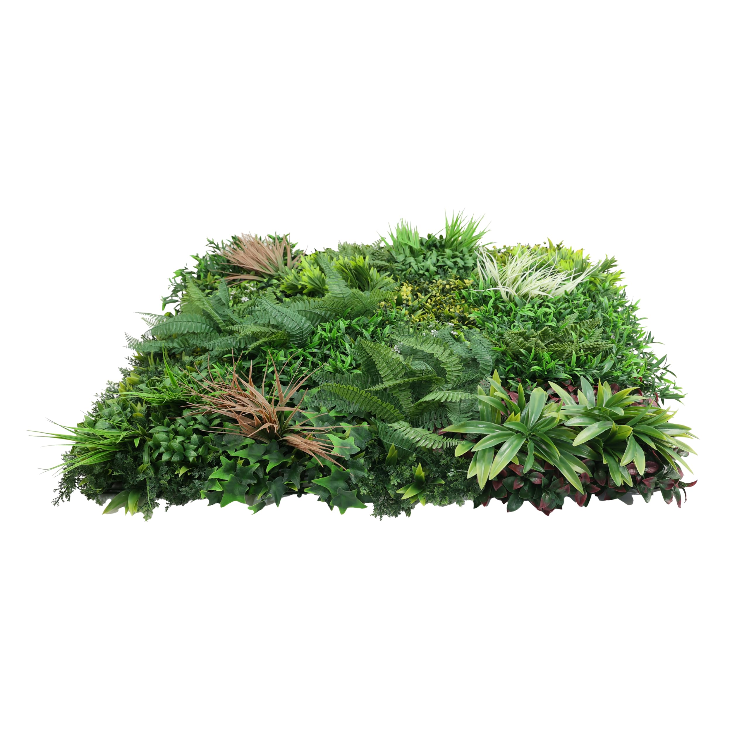 Mugar- Jardines Verticales Artificiales para Decoración Interior y Exterior- 100x100 Centímetros- Flor Artificial de Pared, Decoración Moderna Hogar, Oficina. Seto Pared (Tropical)