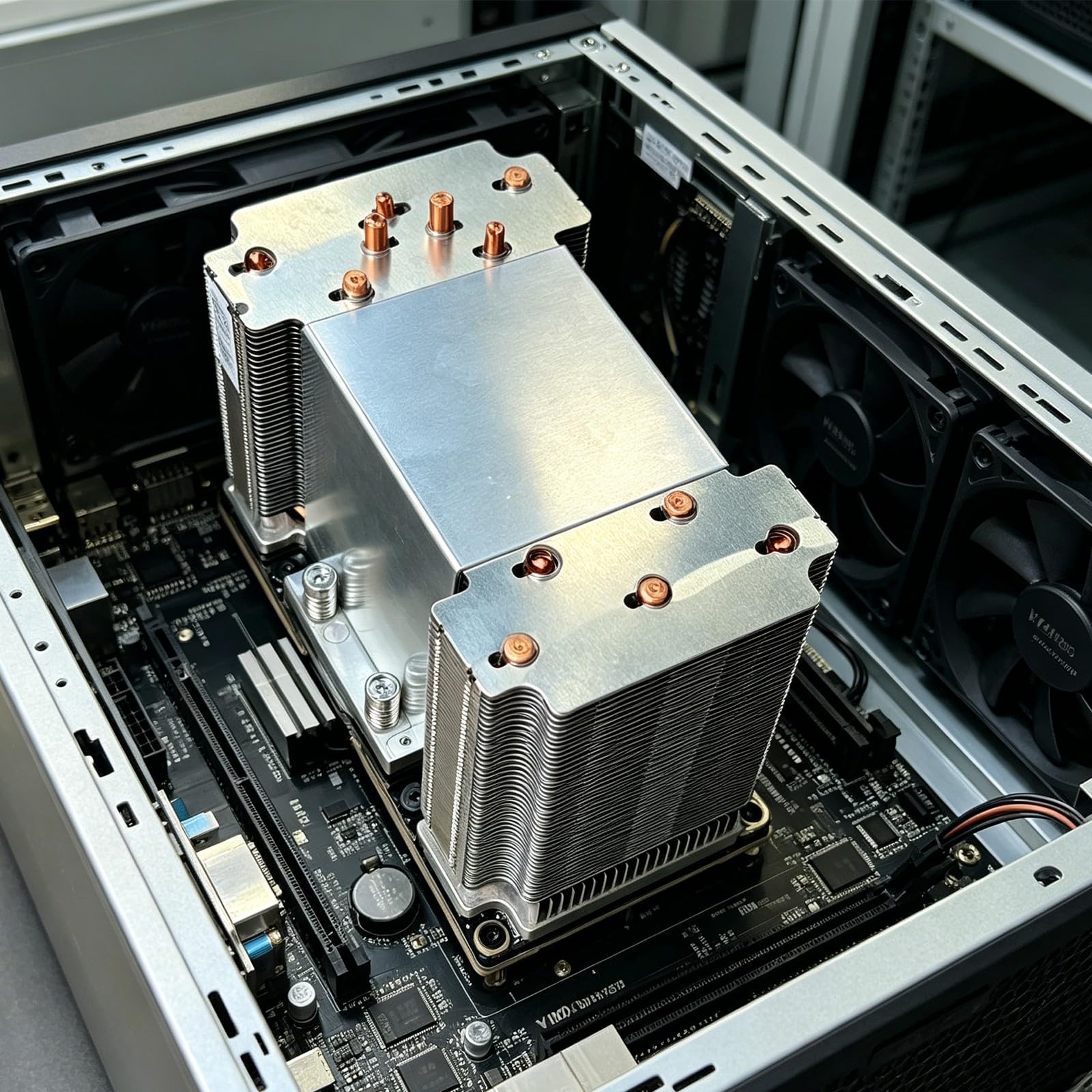 SXM2 GPU zamiennik radiatora do procesora graficznego V100 P100, bez wentylatora, metalowy element naprawczy chłodzenia, część sprzętowa
