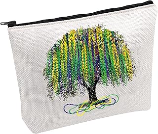 Funny Mardi Gras Tree Cosmetic Bag Mardi Gras Accessories Mardi Gras Carnival Gift (Mardi Gras Tree B)