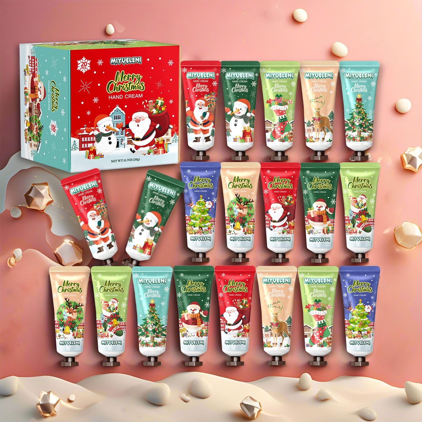 Amazon.com : MIYUELENI 20 Pack Christmas Hand Lotion Gift Set