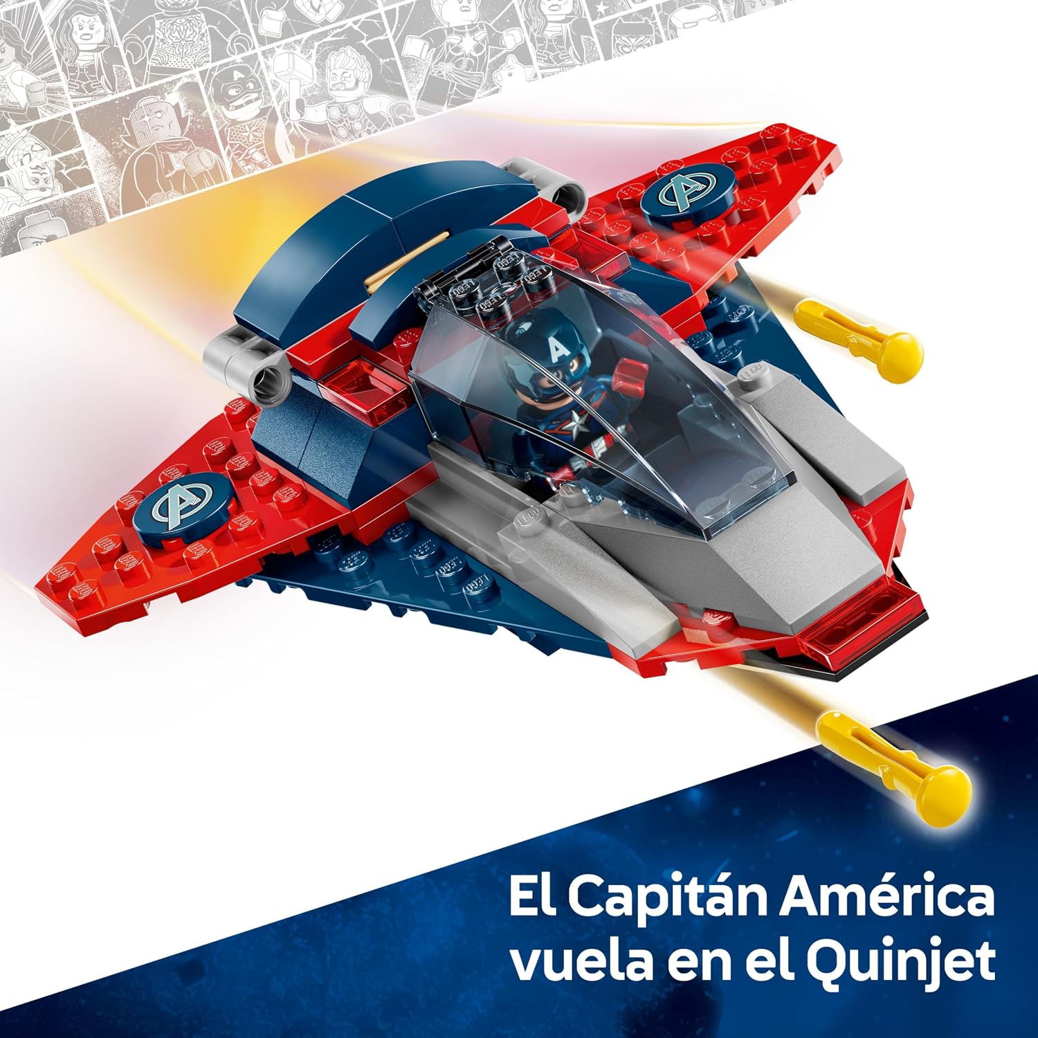 LEGO Marvel Captain America vs. Thanos Toy, Building Blocks, Birthday Present, Educational, Boys, Girls, Children, 4, 5, 6 Years, Marvel Merchandise, Figures, Battle, Robots, 76319