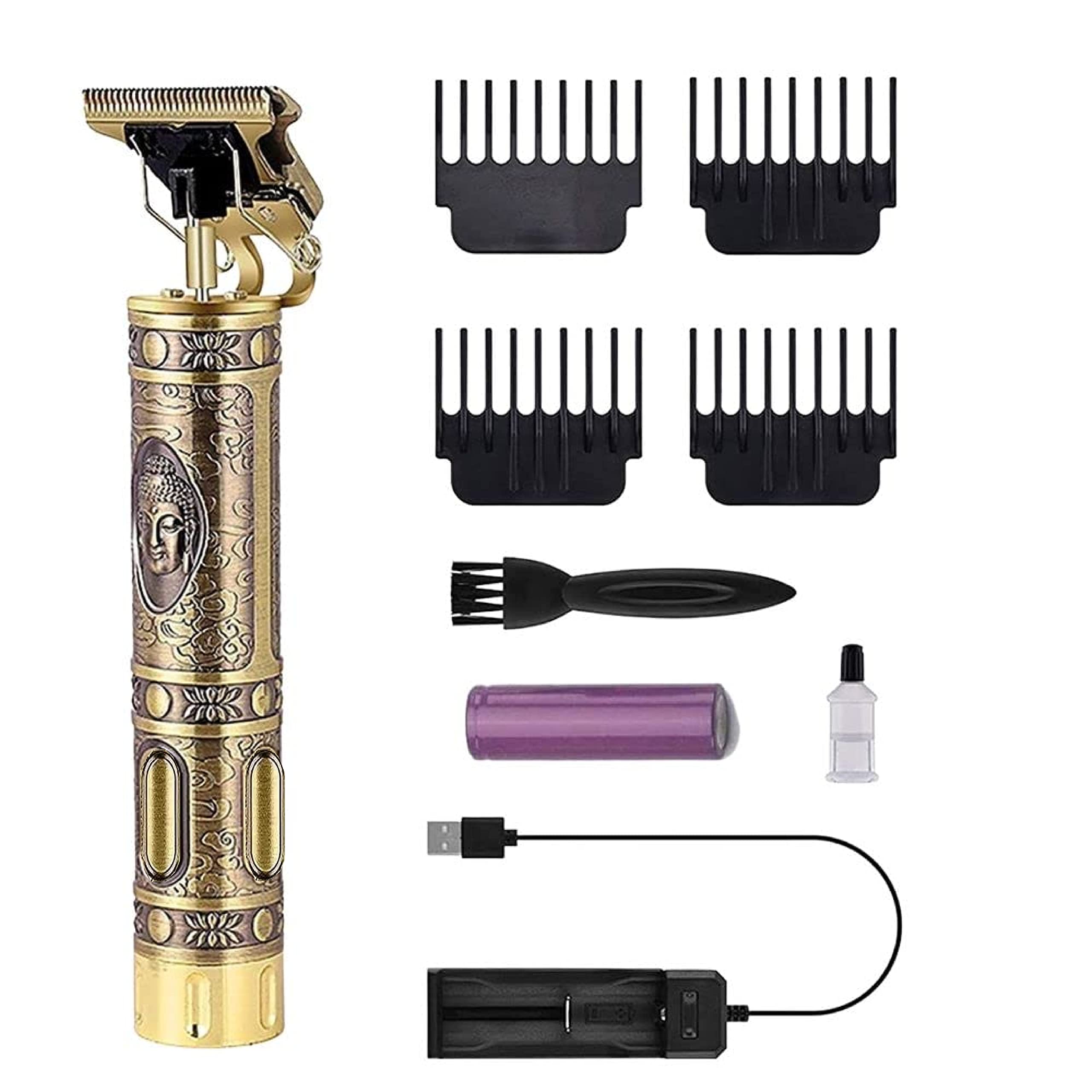 ARDAKI Trimmer For Men Buddha Trimmer Professional Hair Clipper, Adjustable Blade Clipper, Hair Trimmer and Shaver For Men, Retro Oil Head Close Cut Precise Hair Machine Skin Friendly (Fast Charge)