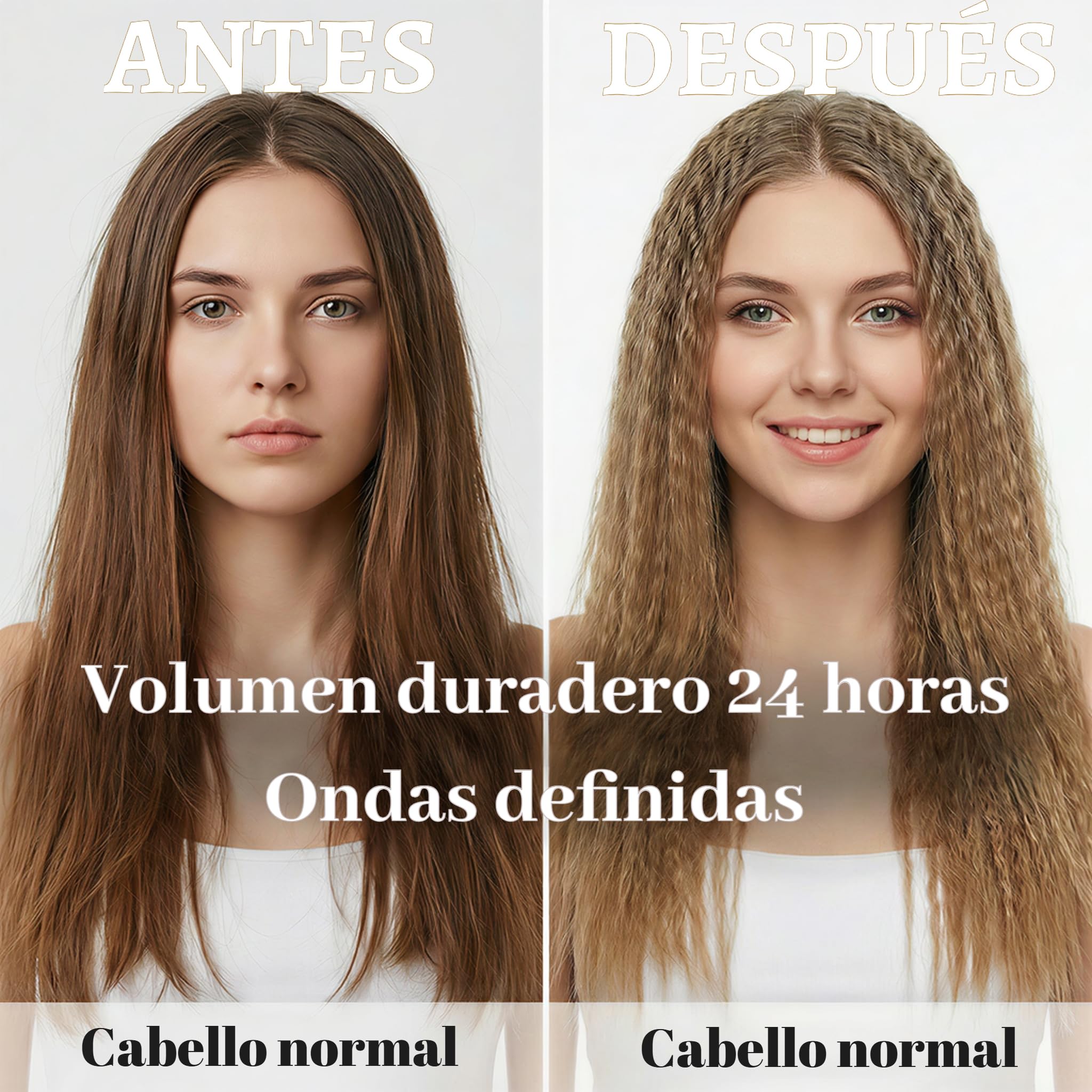 Plancha de crimpar SAOSA Volumizing Crimper con placas de cerámica de titanio Styling Tools for Women Girls(Verde)