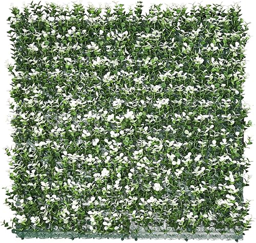 Miniatura 46 de Patio Paradise - 6 paneles de setos artificiales de lavanda púrpura de 20 x 20 pulgadas, pantalla decorativa para valla de privacidad, pared