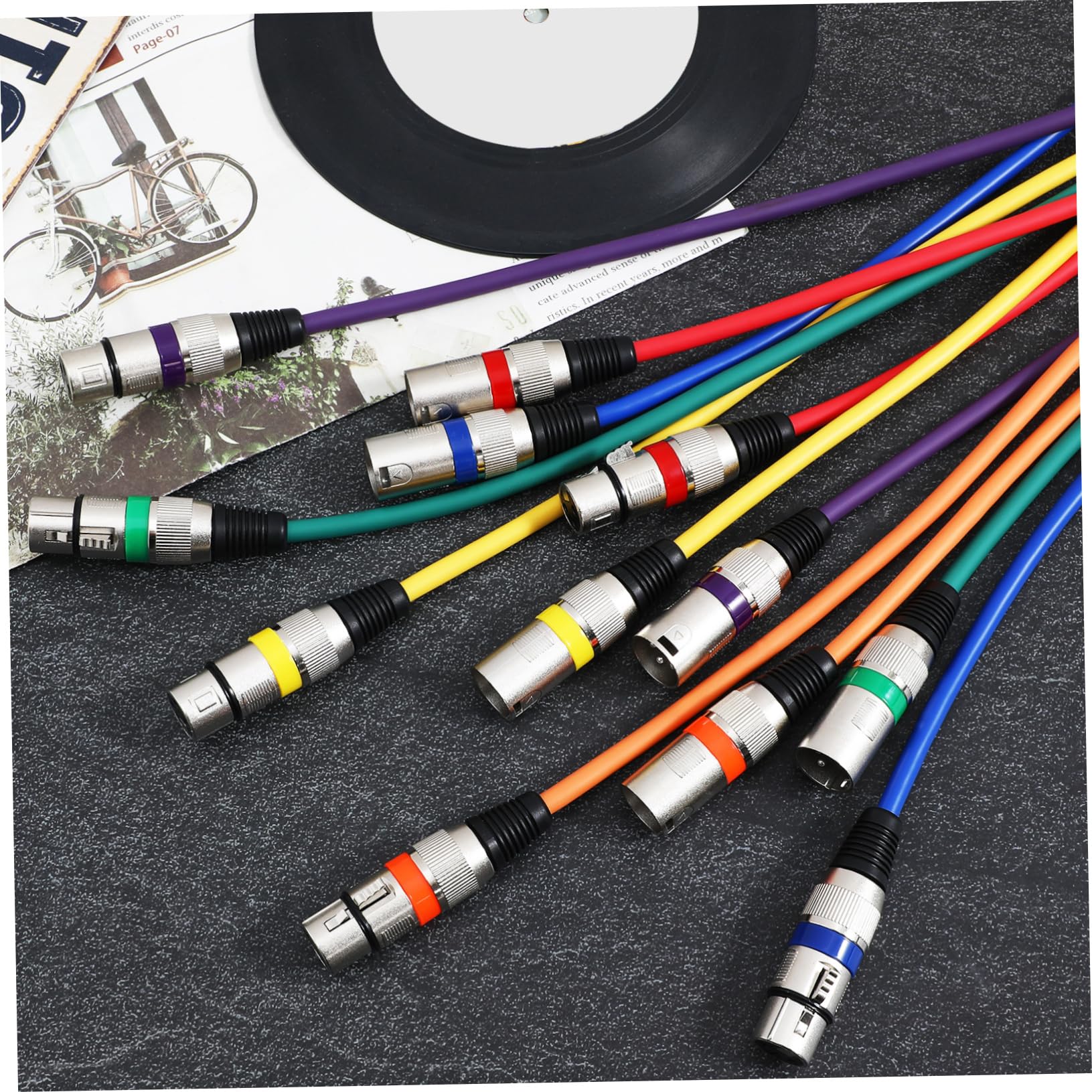 SHINEOFI Cables de Audio Cables de Micrófono Xlr para Altavoces de Conexión Xlr de Micrófono para Escenario de Estudio