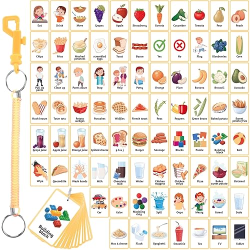 Equsion 81 Pcs Autism Communication Cards for Speech Delay Nonverbal