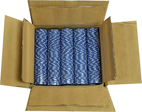 Vegas Gaming Fichas Poker - (1000) Super Diamond Blue 0.41 oz Clay Composite