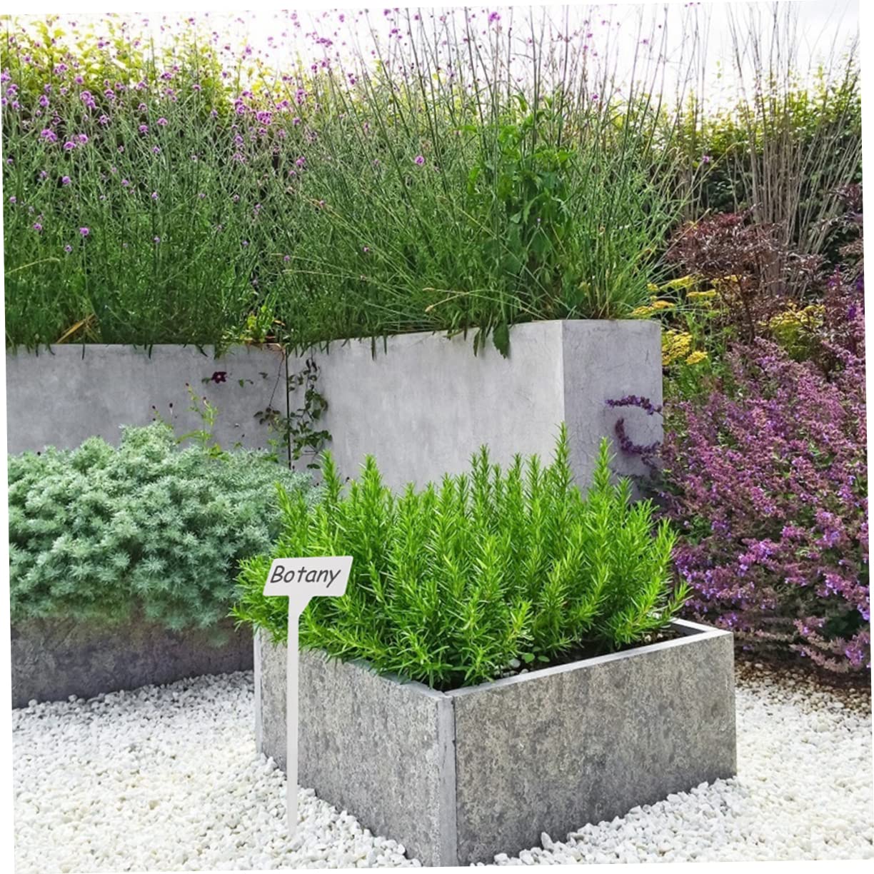ibasenice 2 Sätze Gartenpflanzenschilder Kunststoff Wetterfeste Etiketten Für Pflanzen Und Obstbäume Für Gartenarbeit Blumenläden Und Parks Wiederverwendbar Robust Und Langlebig 25 Stück * 2