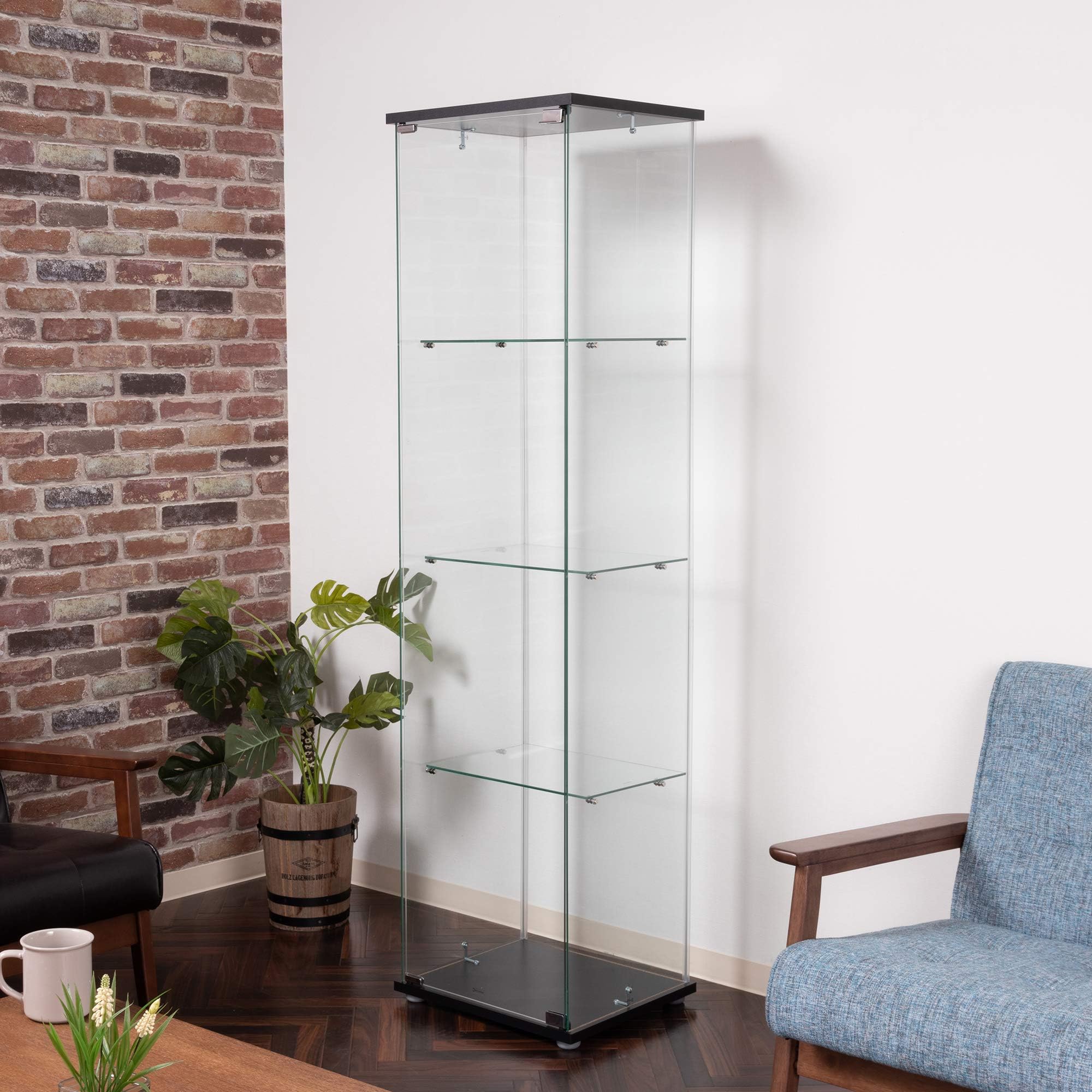 Amazon.co.jp: コレクションケース フィギュアケース 4段 幅42.5×奥行