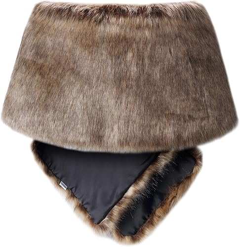 Miniatura 2 de Caracilia Saco de piel sintética de lujo, estilo capa, para bodas, para mujer.