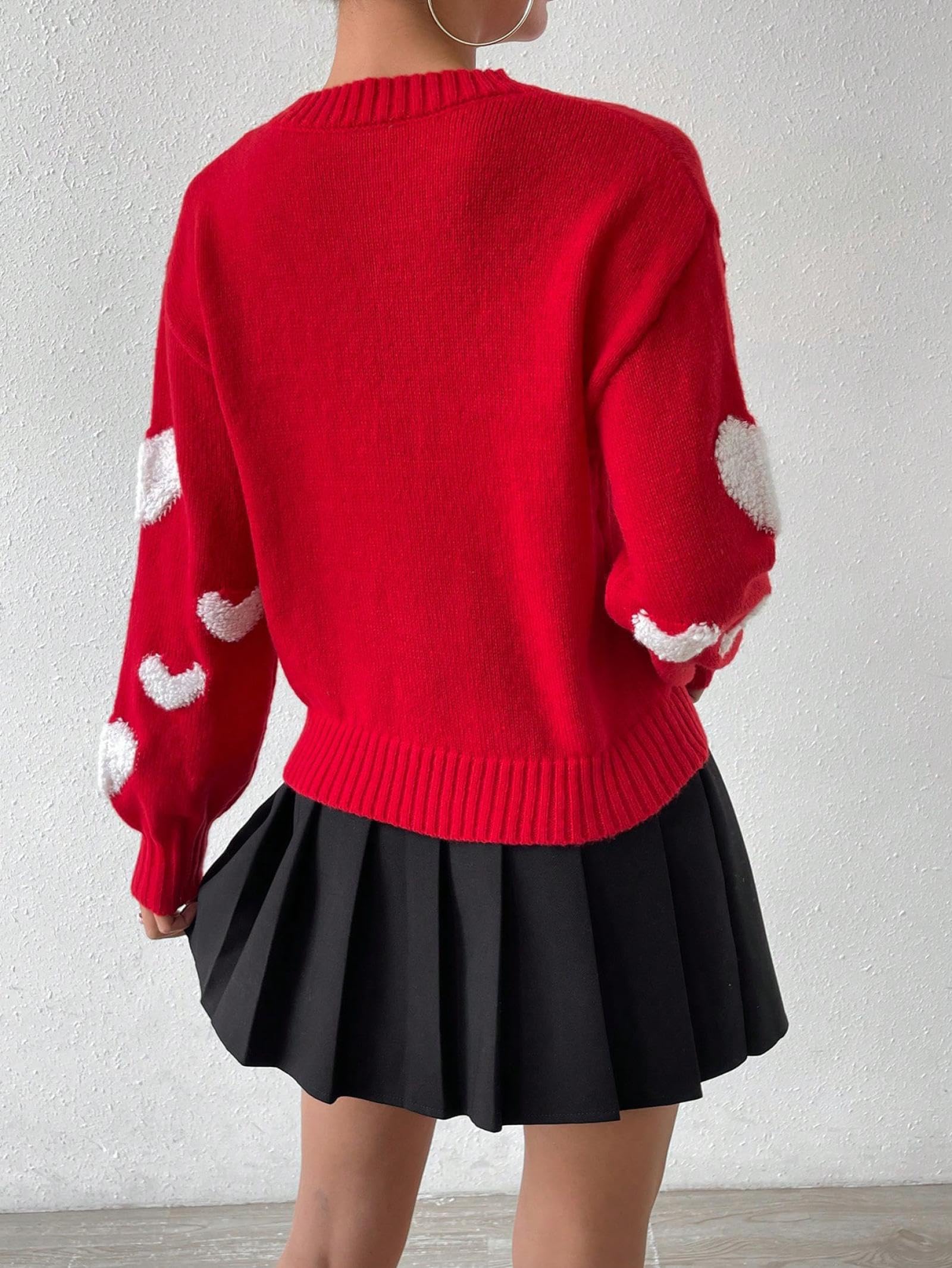 Moherowy sweter z dzianiny z rękawami nietoperza, damski sweter z cienkiej dzianiny, sweter z wełny merynosów z sercem styl sztokholmski wiosenny strój podróżny damskie czyste ubrania dziewczęce