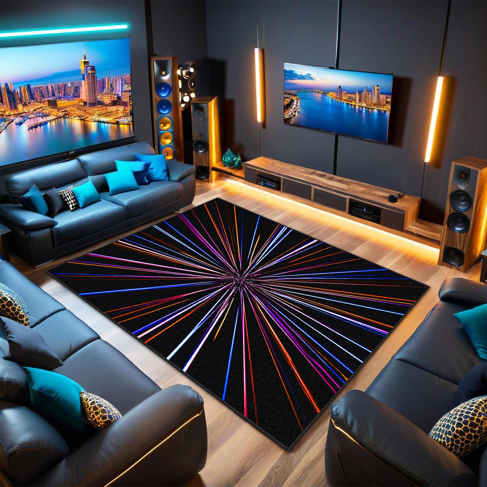Tapis de sol gaming pour chambre d'ado garçon fan de jeux vidéo