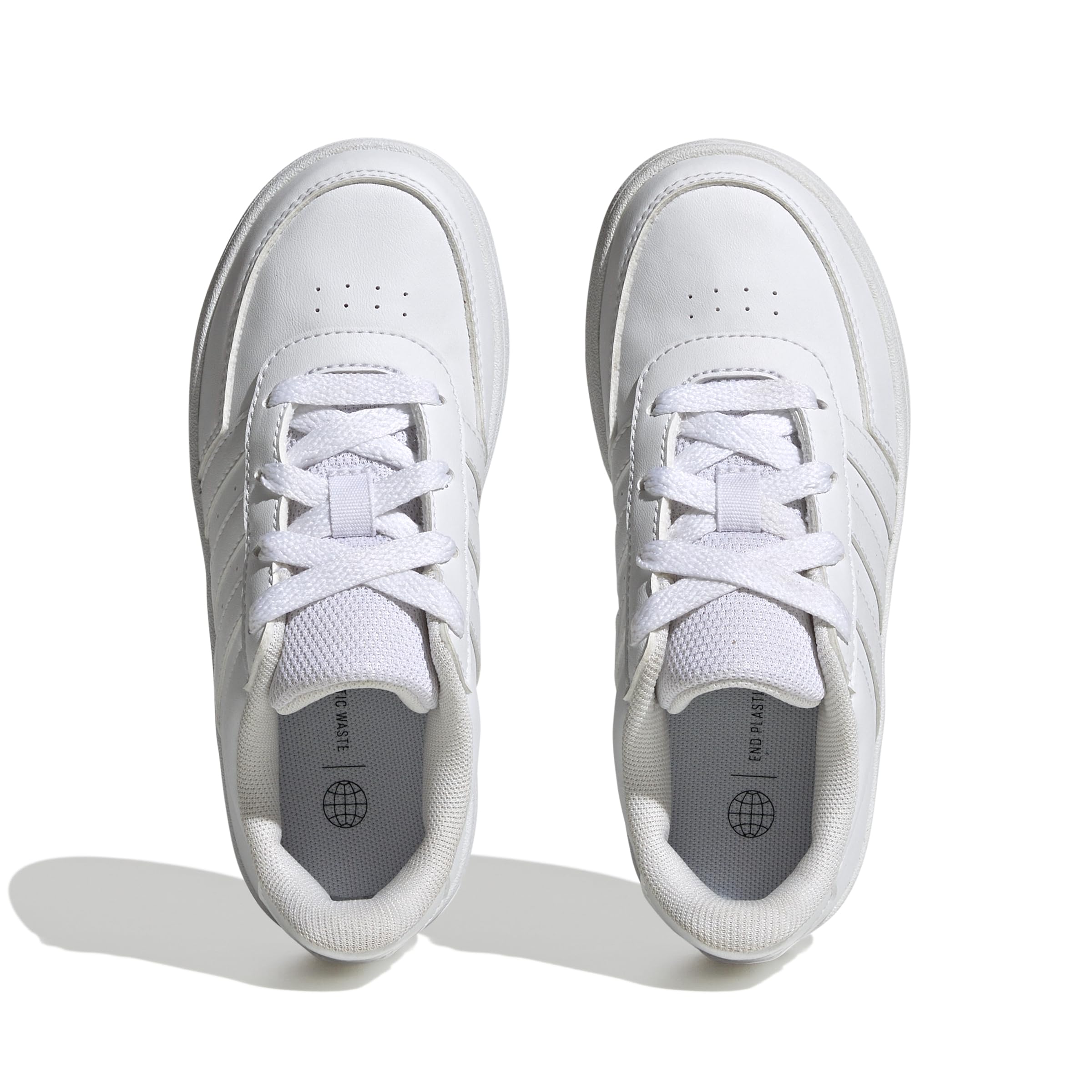adidas Breaknet Lifestyle Court Lace Shoes, Zapatillas Unisex niños, Cloud White Cloud White Grey One, 38 2/3 EU