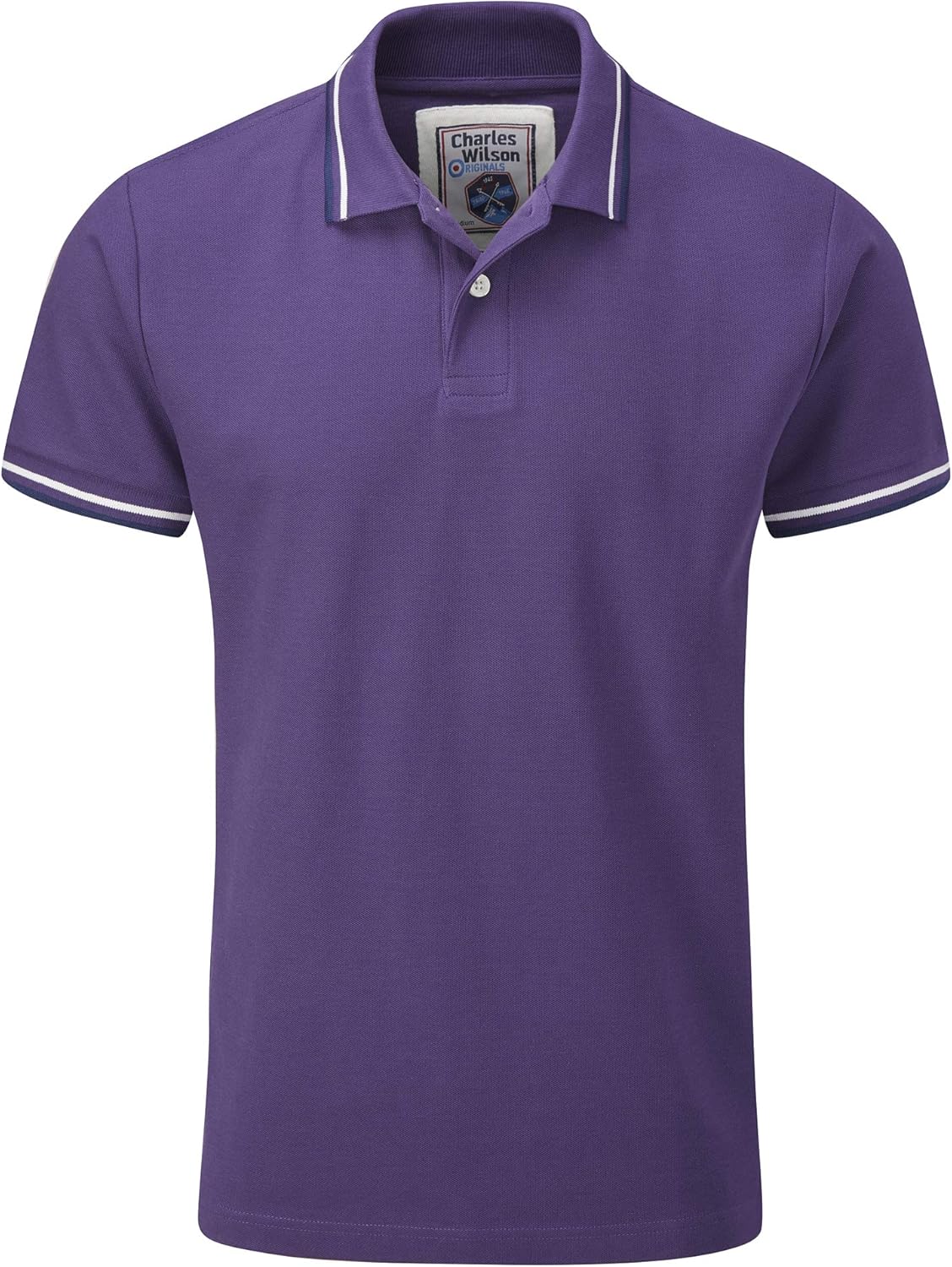 Charles Wilson Contrast Tipped Polo Shirt