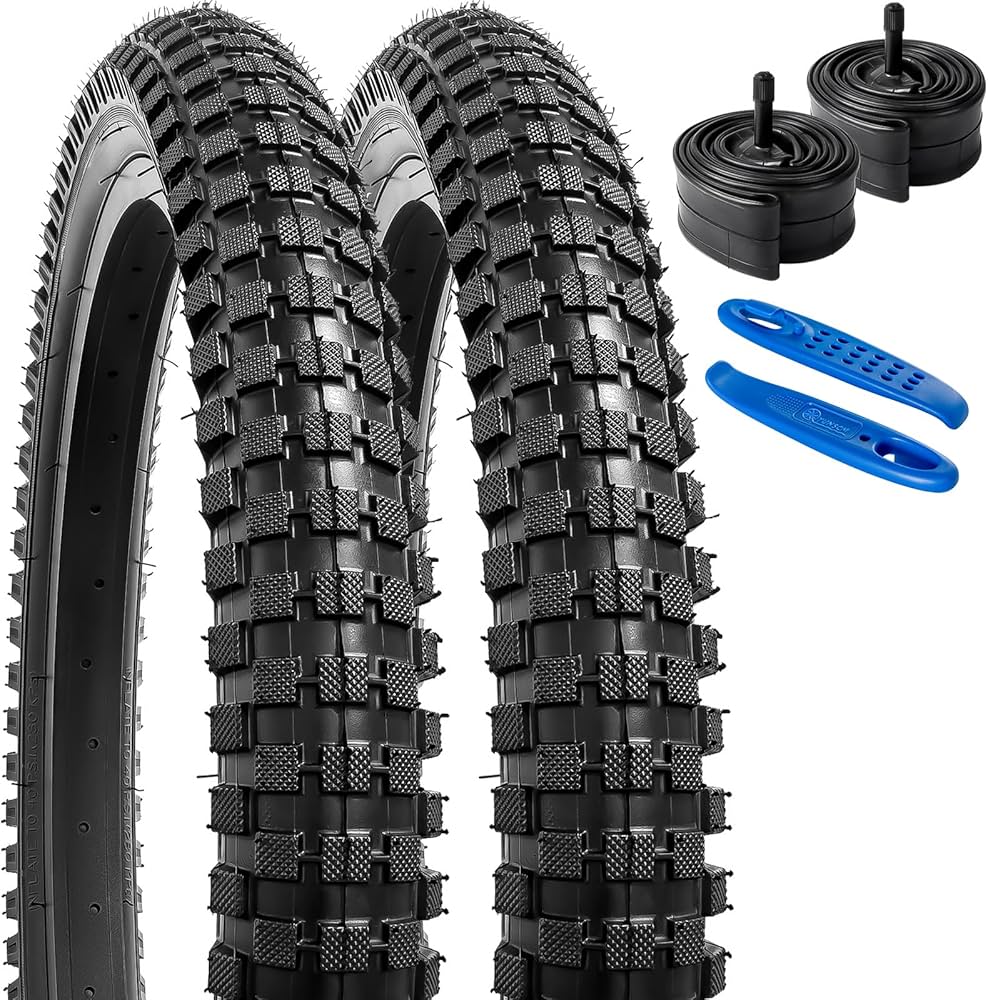 MTB用タイヤ2本セット Amazon | YunSCM 2本セット,20 2.4 タイヤ,20x2.4 64-406自転車タイヤ+