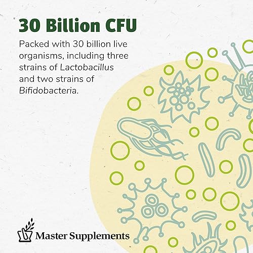 Miniatura 5 de Master Supplements Theralac - 30 cápsulas paquete de 2 probióticos multicepas para una salud intestinal óptima  alivio de gases e hinchazón sin