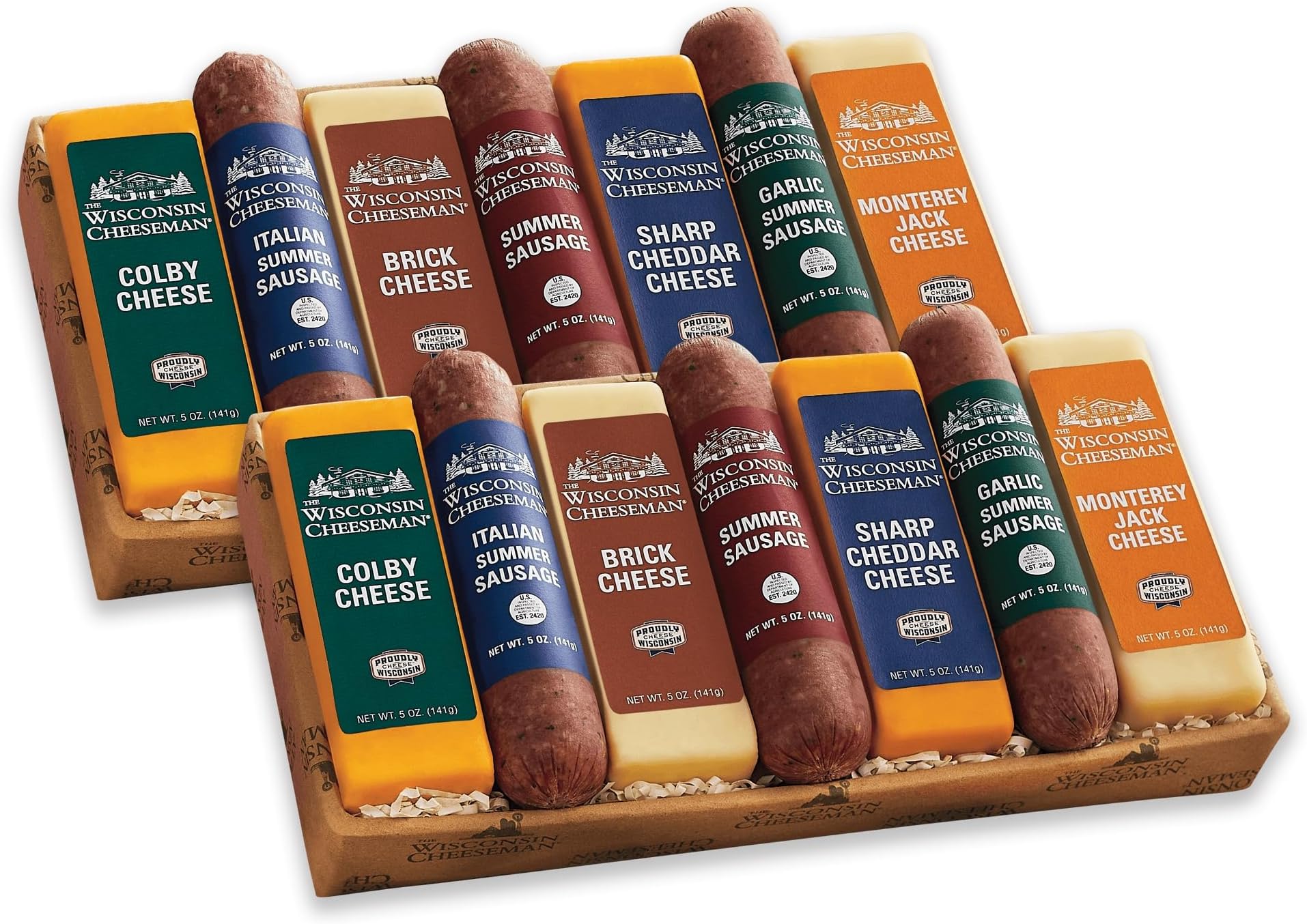 The Wisconsin Cheeseman Meat and Cheese Combo Featuring