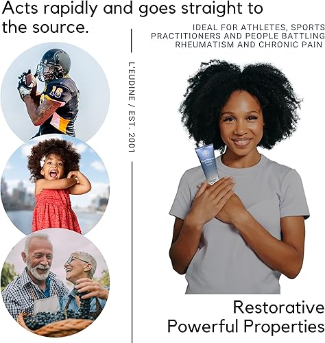 Miniatura 5 de L'EUDINE Blue Relief Cream  Paquete de 3  Terapia articular y muscular, crema corporal con manteca de cacao y mentol  Estimula la circulación