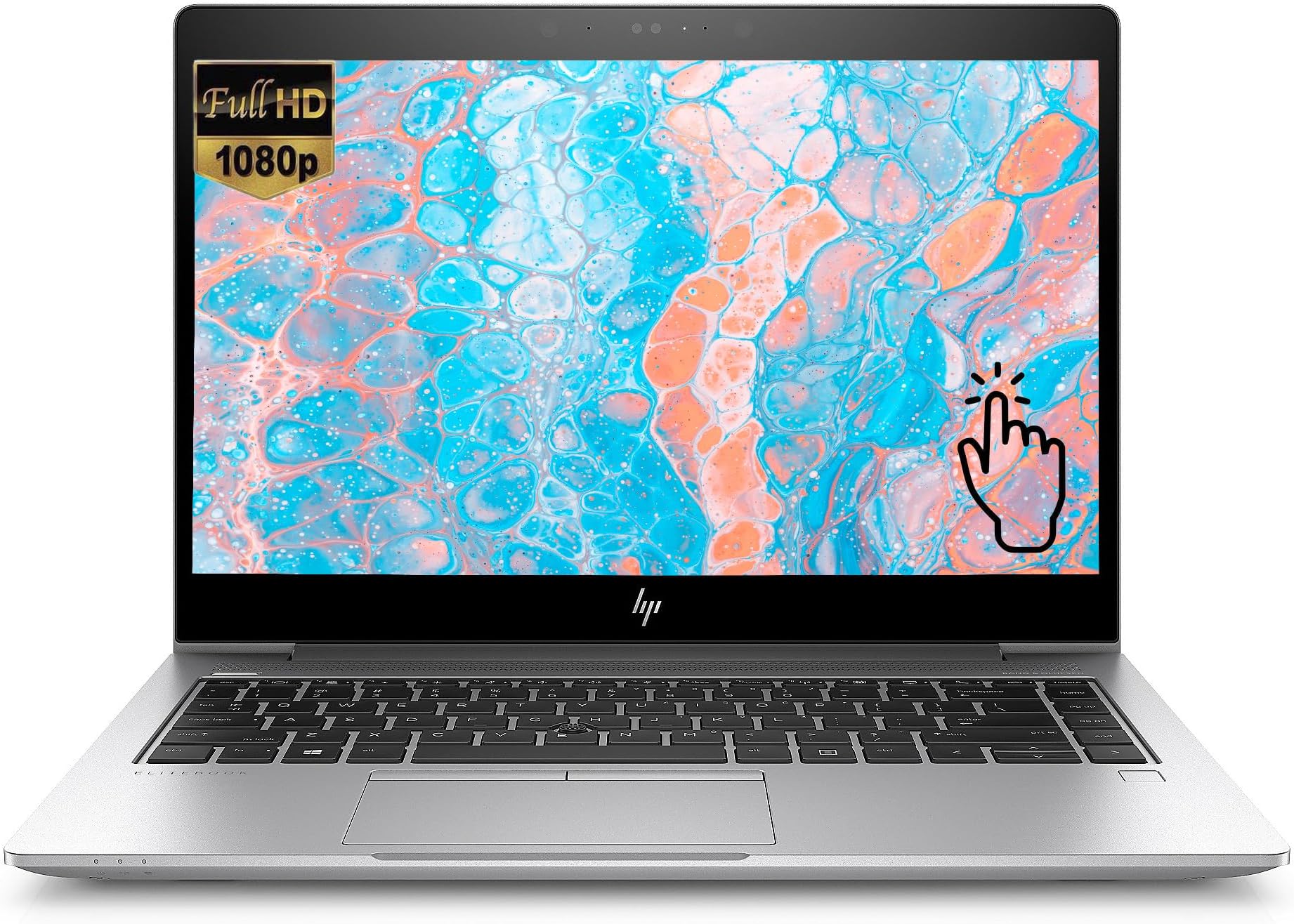 HP EliteBook 840 G6 Touchscreen Laptop with Backlit Keyboard, 14'' FHD (1920x1080) Notebook, Intel Core i5-8365U up to 4.1GHz, 16GB RAM, 512GB SSD, Fingerprint, Windows 10 Pro (Renewed)