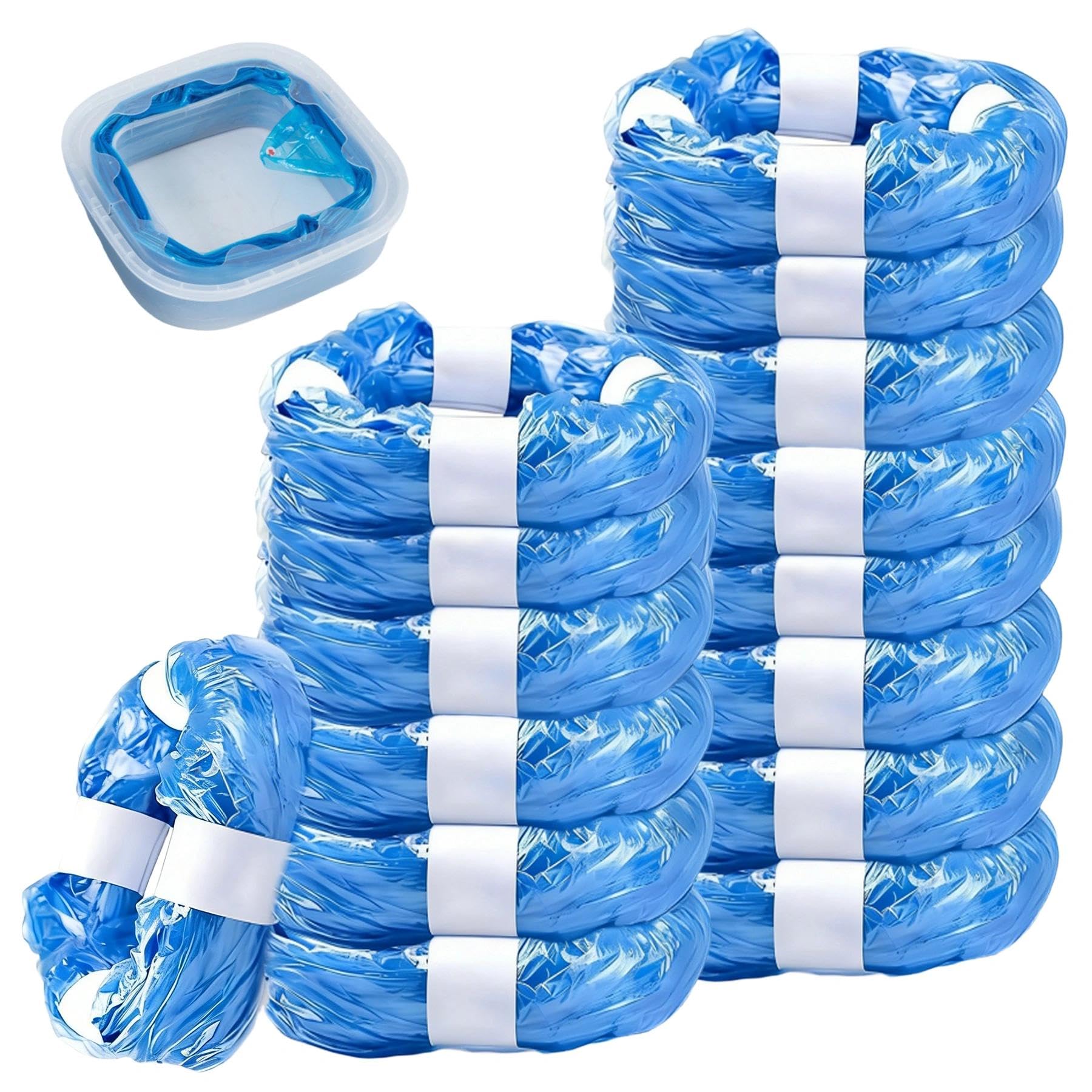 LINSOCLE 15 Stück Nachfüllfolie & Nachfüllbeutel für Windeleimer, Geruchsdicht & Langlebig, Kompatibel mit allen Windeleimern und Katzenstreu-Eimern