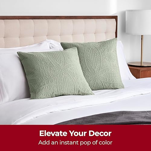 Miniatura 6 de Mellanni Fundas de almohada decorativas de 20 x 20 pulgadas, juego de 2 fundas de almohada suaves, con costuras ultrasónicas, para sofá y almohadas