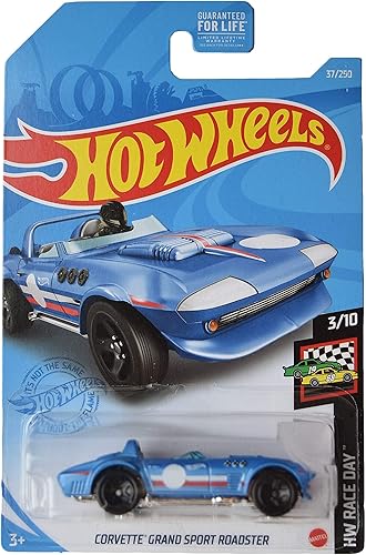 Hot Wheels Corvette Grand Sport Roadster, día de carrera 3/10 - Azul 37/250