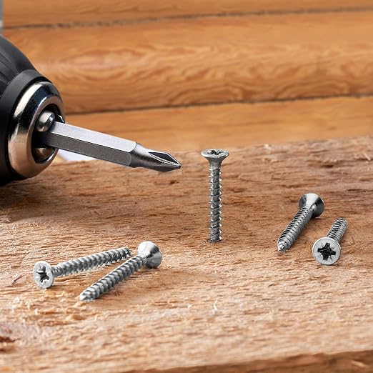 Kit de Tornillos para Madera Mr. Pen, 152 pcs, Plata, Cabeza Plana Phillips | 6 Tamaños (2”, 1-1/2”, 1-1/4”, 1”, 3/4”, 1/2”) miniatura 8