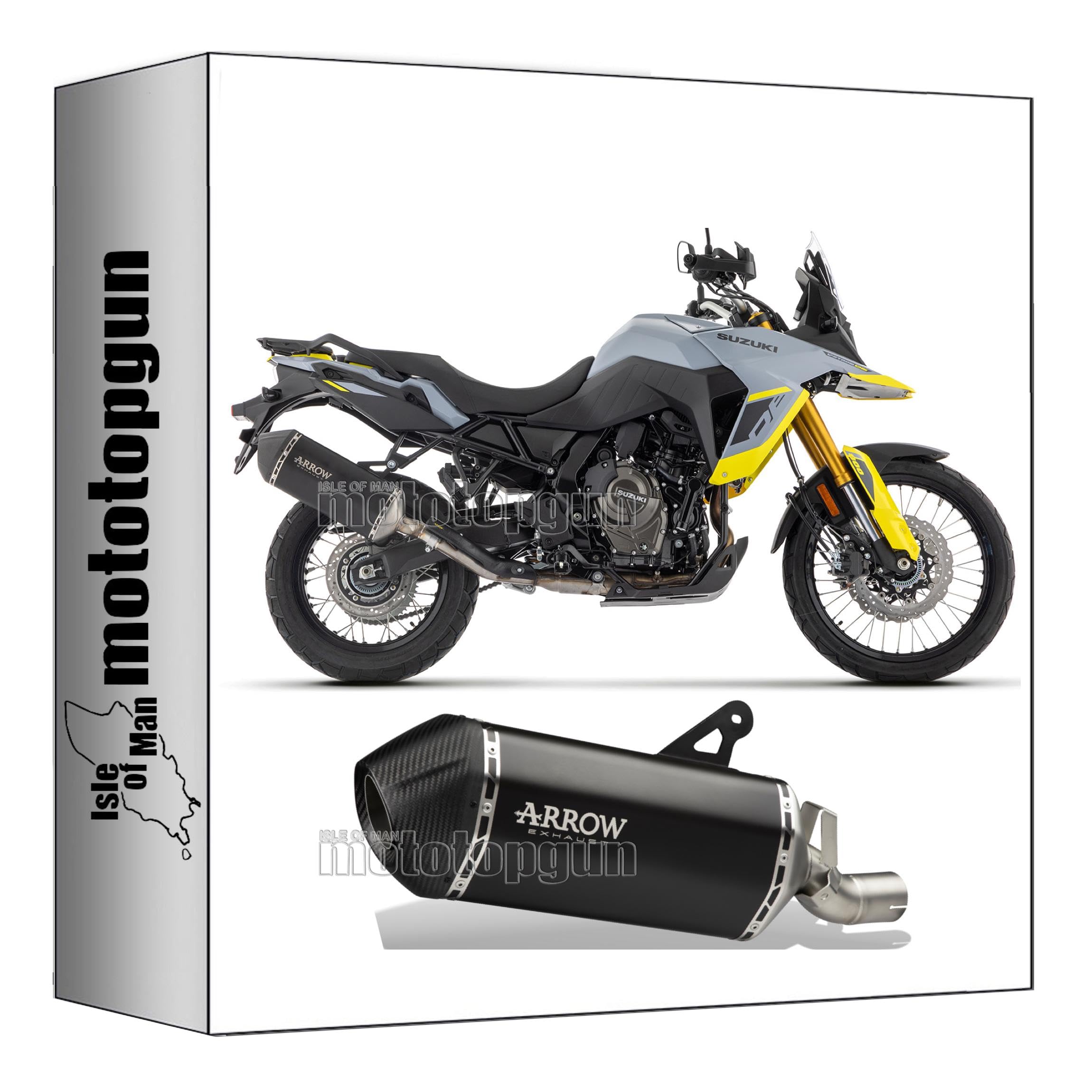 arrow 72511SKN auspuff zugelassen sonora titan schwarz endkappe  