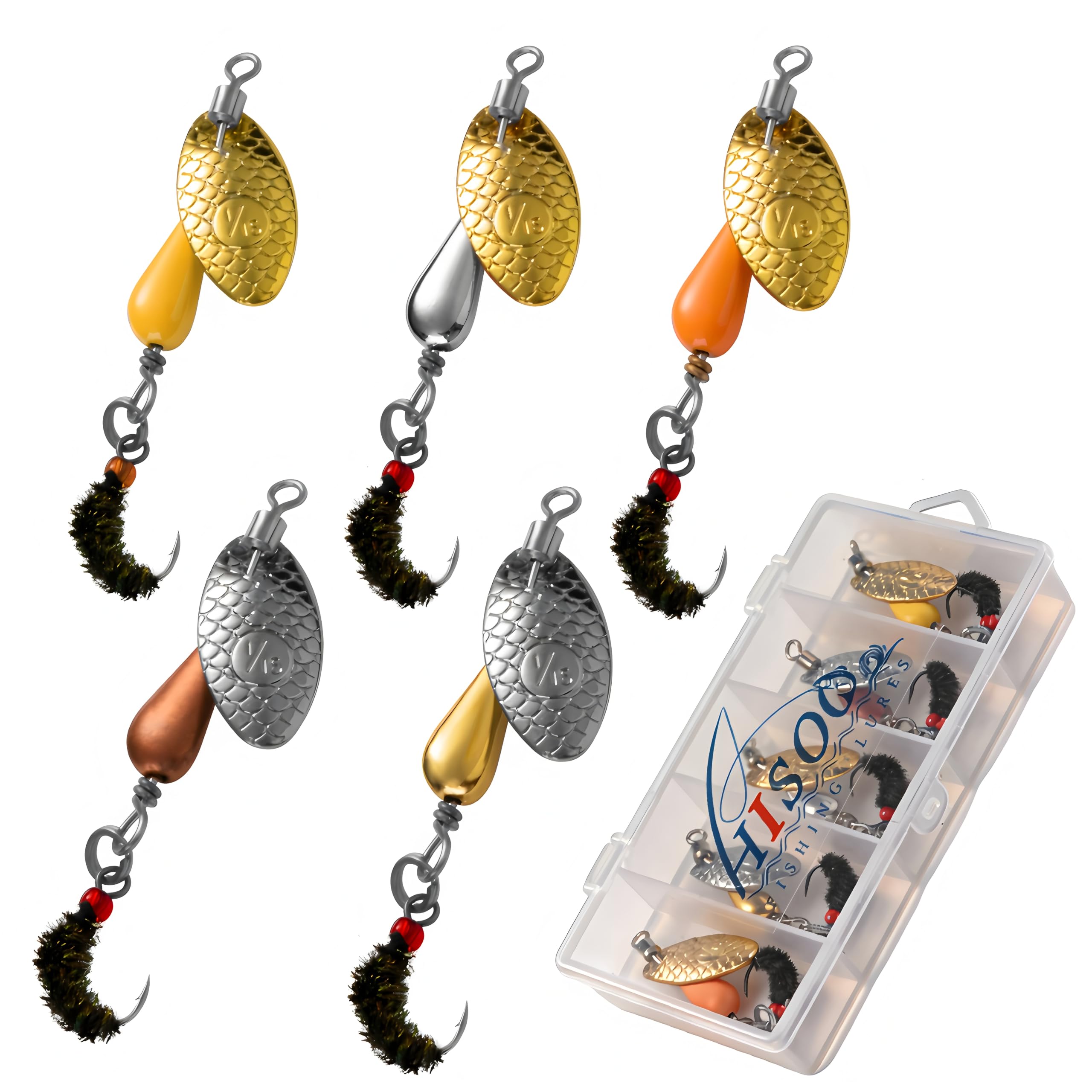 Amazon.com: Trout Spinners, Fly Trout Fishing Lures for Bass
