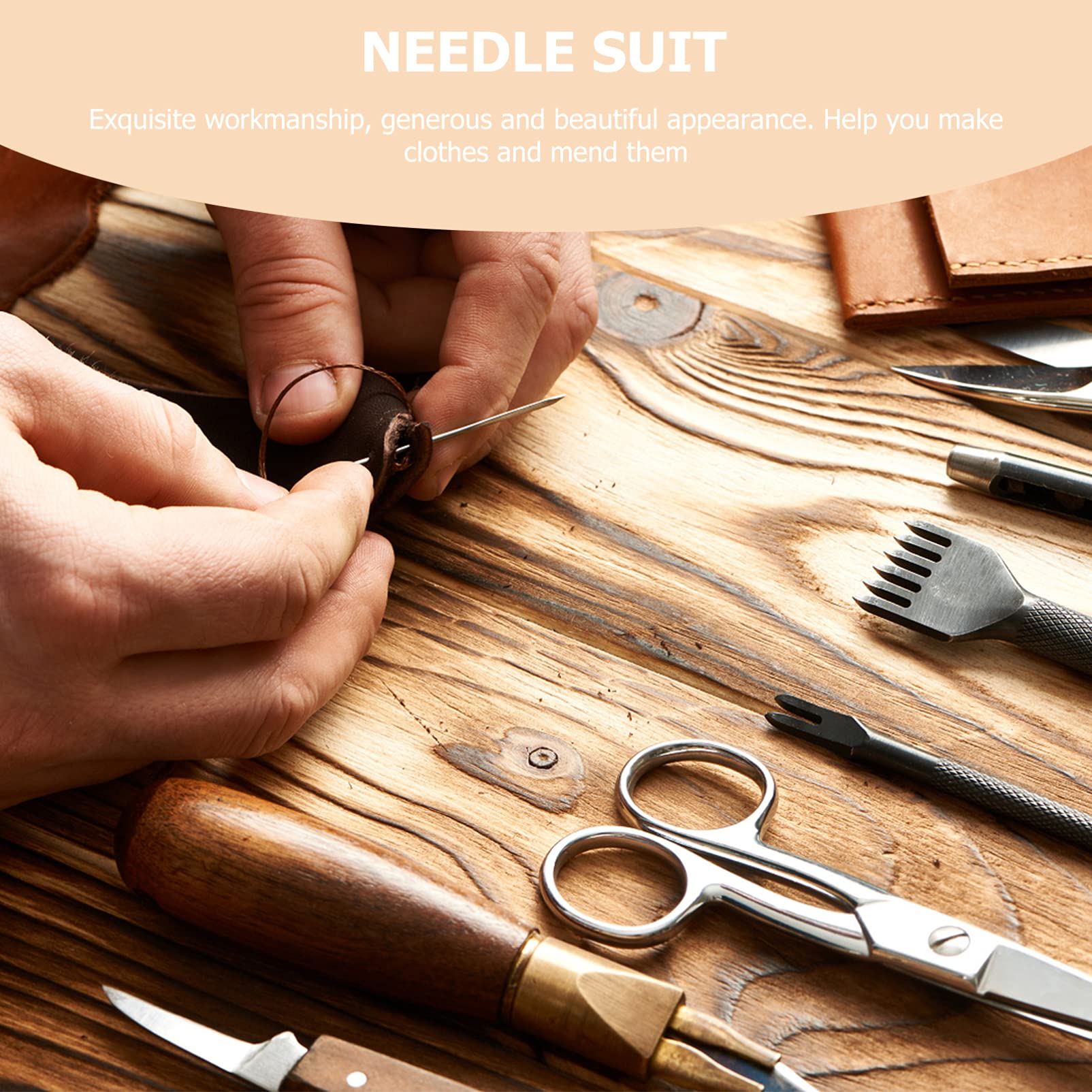 KALLORY Professional Home Needle Set 120pcs Sewing Needles Kit Ideal for Upholstery Embroidery Quilting