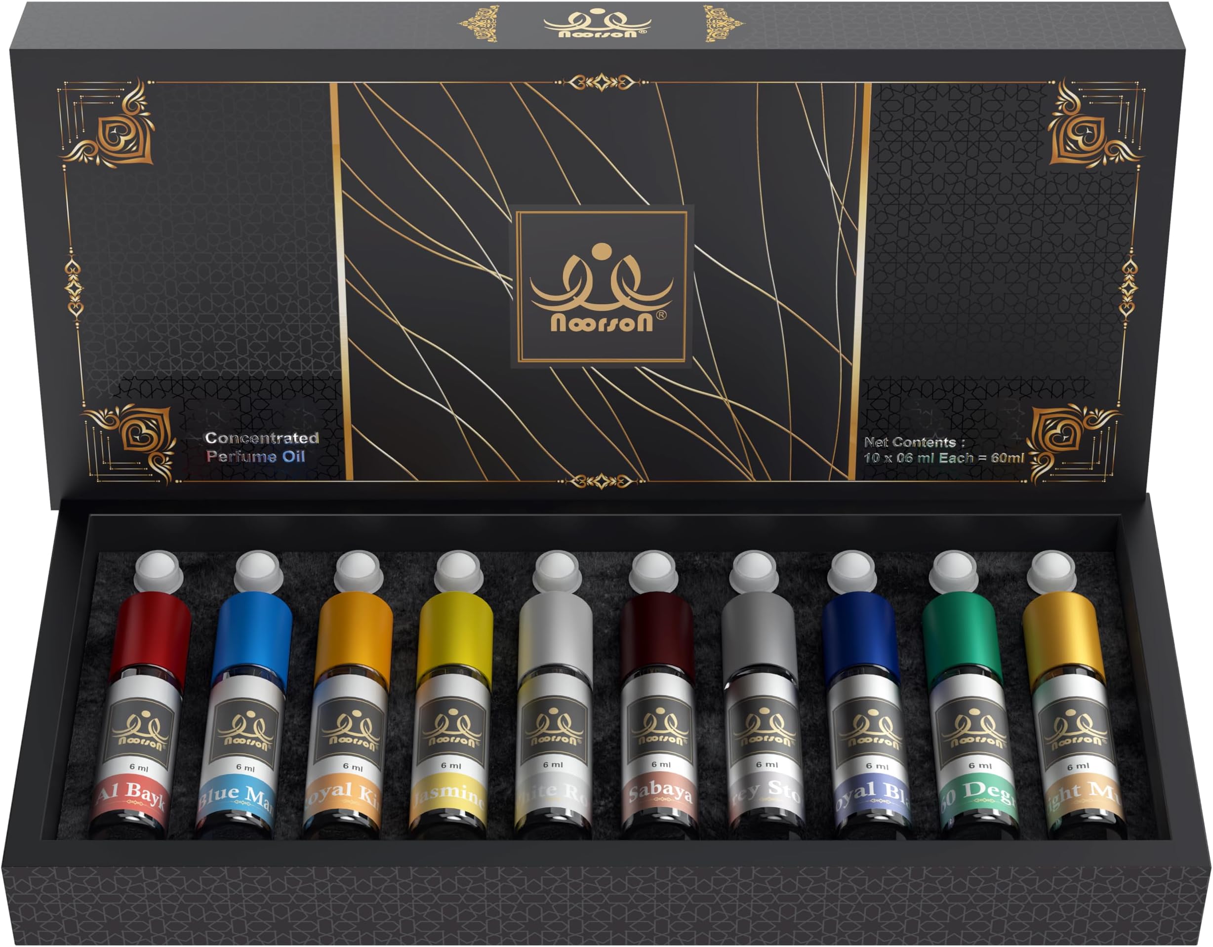 Ibadat Special Combo Non-Alcoholic Attar Perfume For Men & Women (10 x 06Ml : Pack of 10)