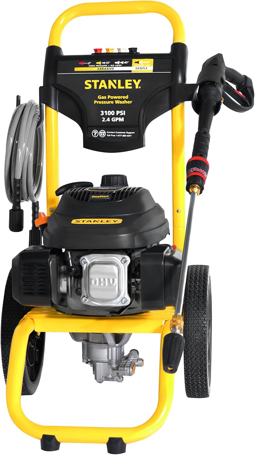 STANLEY SXPW3124 3100 PSI @ 2.4 GPM Gas Pressure Washer Powered by STANLEY (50-State)