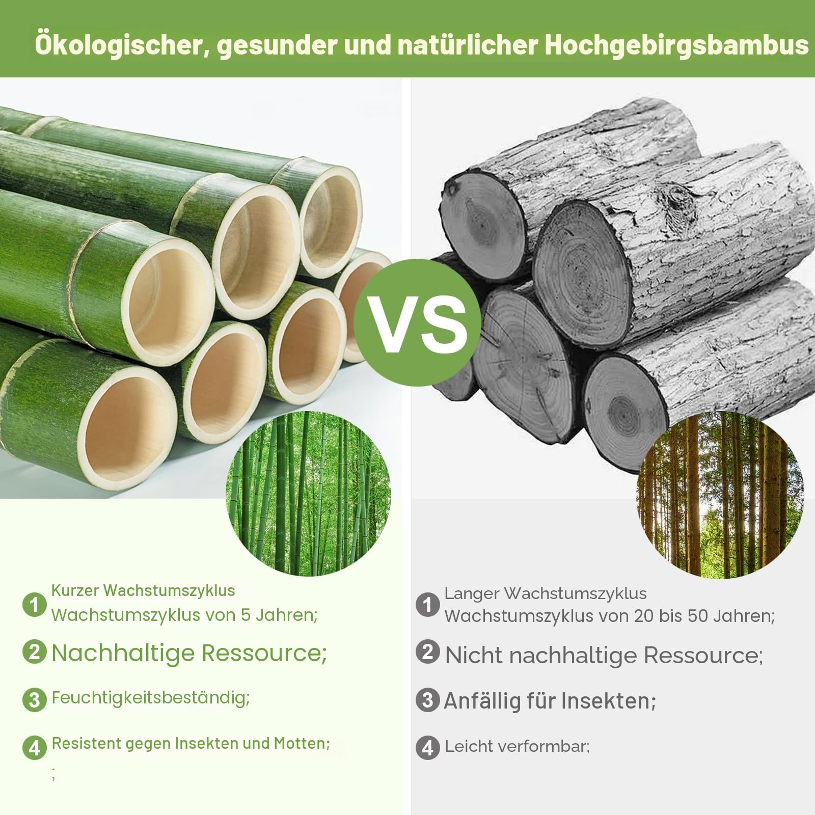 PACHIRA Standregal mit 3 Ablagen, 35 x 25 x 71 cm Bambusregal, Stehendes Lagerregal Aus Bambus, Als Küchenregal, Badregal, Bücherregal, Schuhregal, Holzregal Für Badezimmer, Küche, Wohnzimmer, Balkon